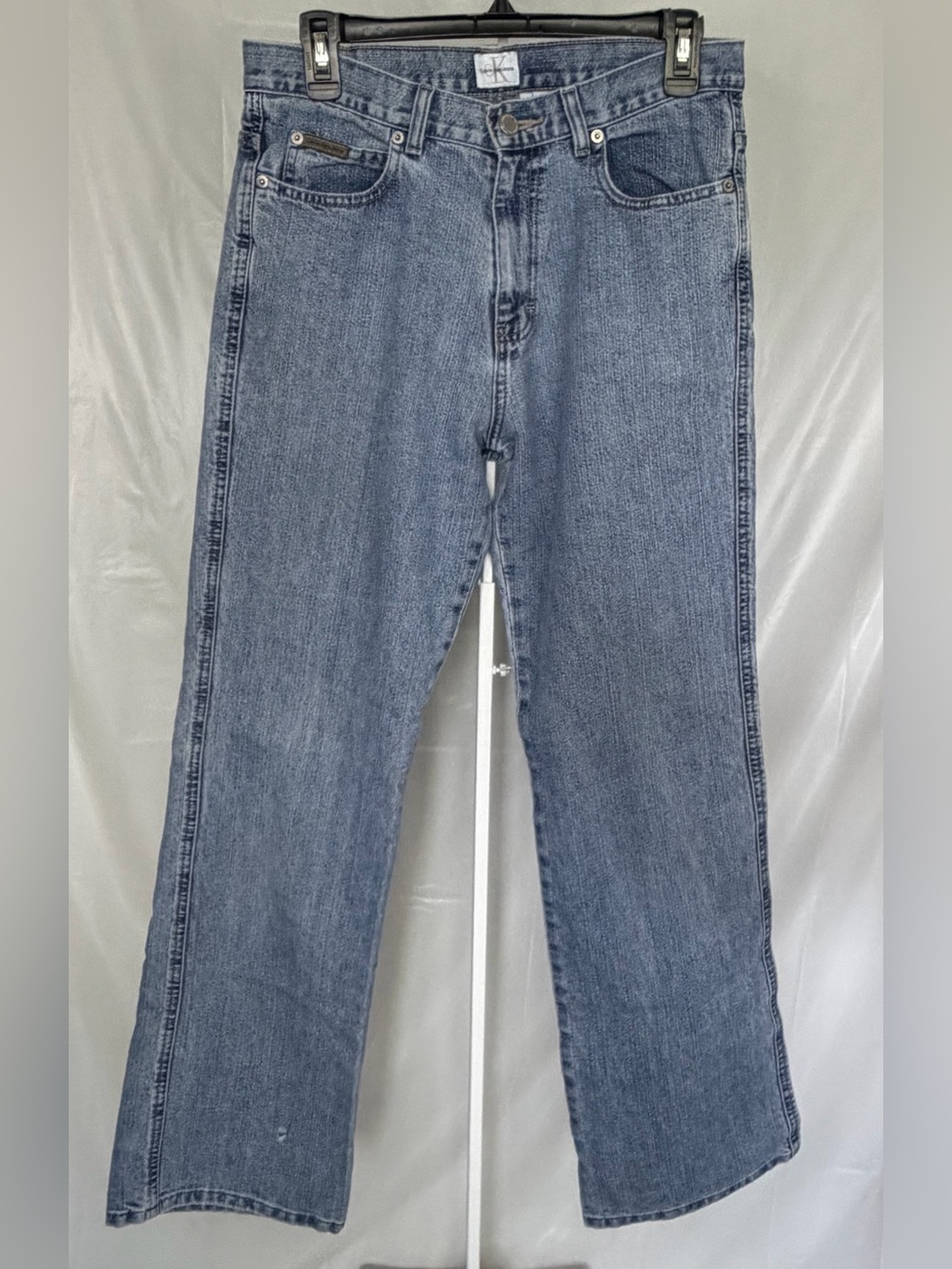 Calvin Klein Jeans Stretch Slim Bootcut Light Wash Denim Jeans Size 8